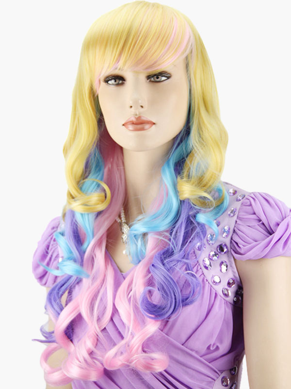 parrucca colorata carnevale