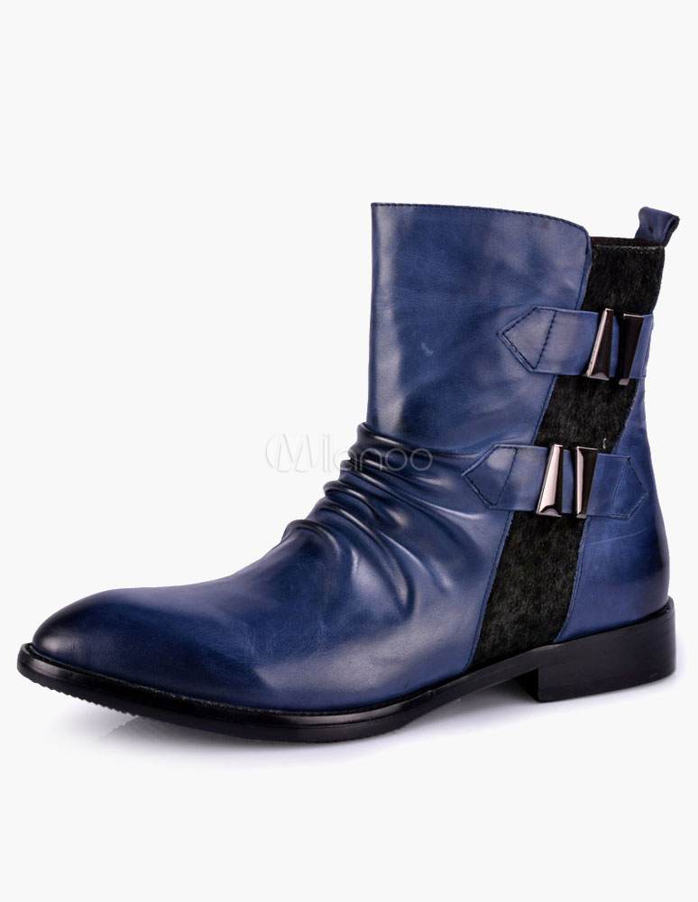 bottes plissees homme