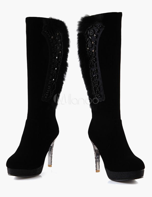 pearl lace up boots