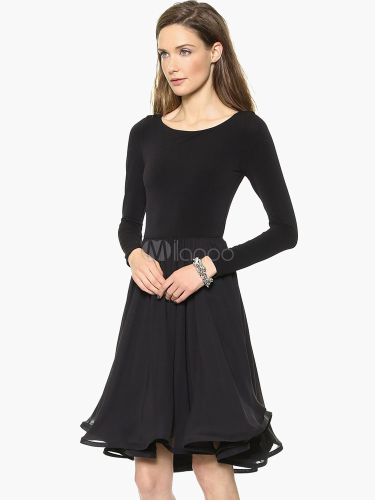 long sleeve fit and flare