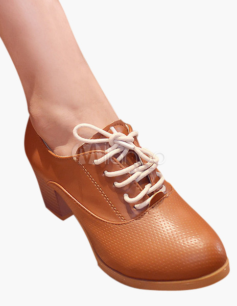 lace up low heels