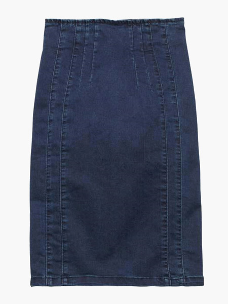 royal blue denim skirt