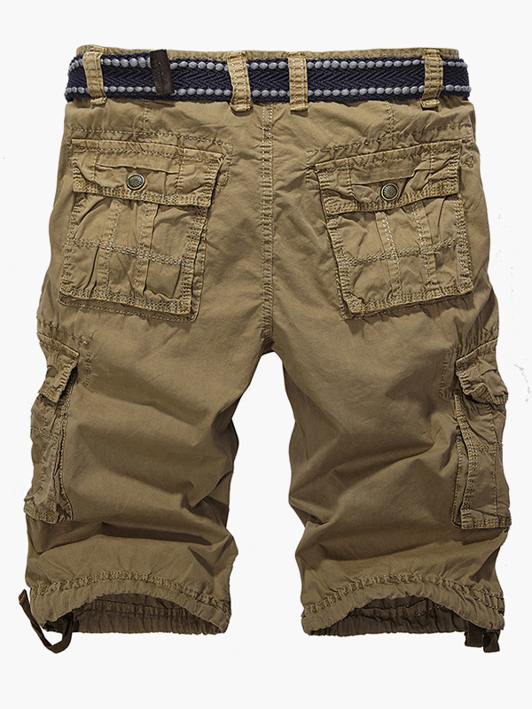 Zipper Fly Casual Pure Cotton Shorts - Milanoo.com
