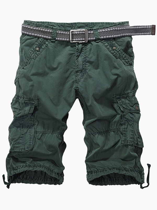 Zipper Fly Casual Pure Cotton Shorts - Milanoo.com