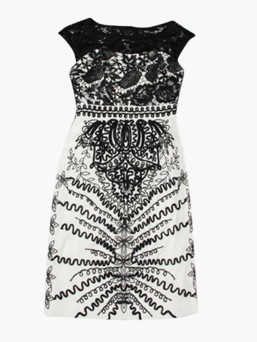 Embroidered Acetate Lace Party Dress - Milanoo.com