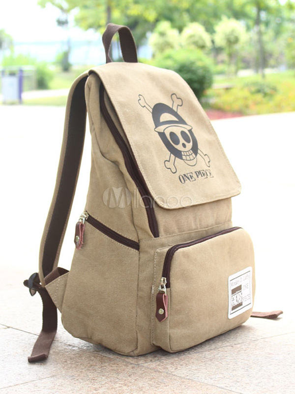 One Piece Anime Backpack Straw Hat Pirates Logo Backpack 