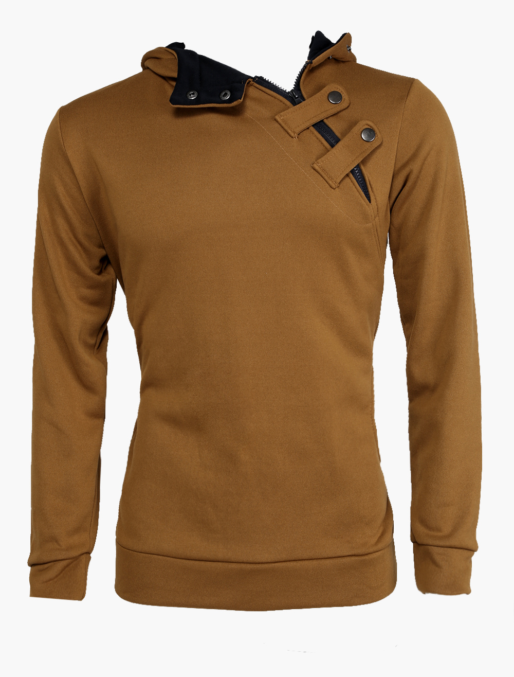 Light Brown Cotton Hoodie