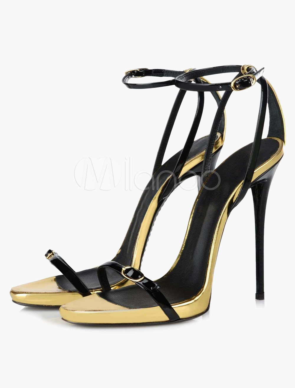 black high heel sandals for ladies
