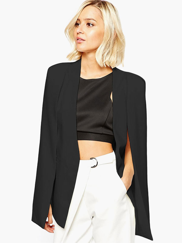 open cape blazer