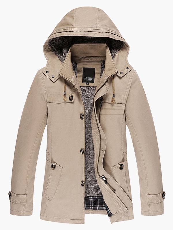 Casual Cotton Modern Mens Jacket - Milanoo.com