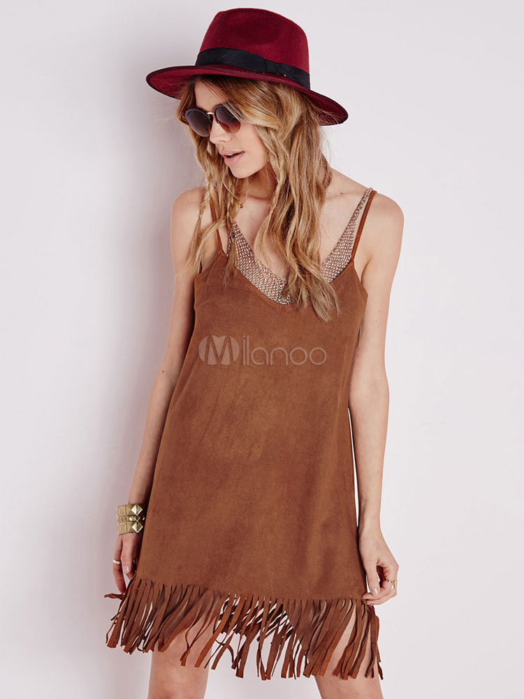 fringe summer dress