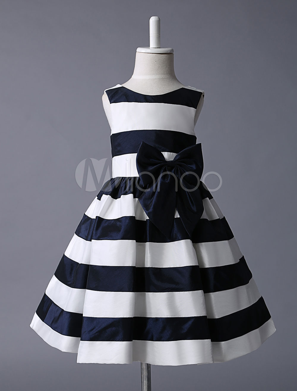 ivory and navy dress