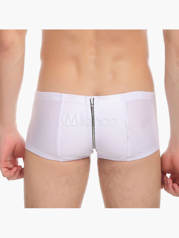 Sexy Zipper Boyshorts Men's Hipsters