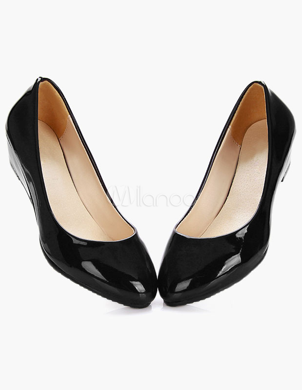 Patent Wedge Pumps For Ladies