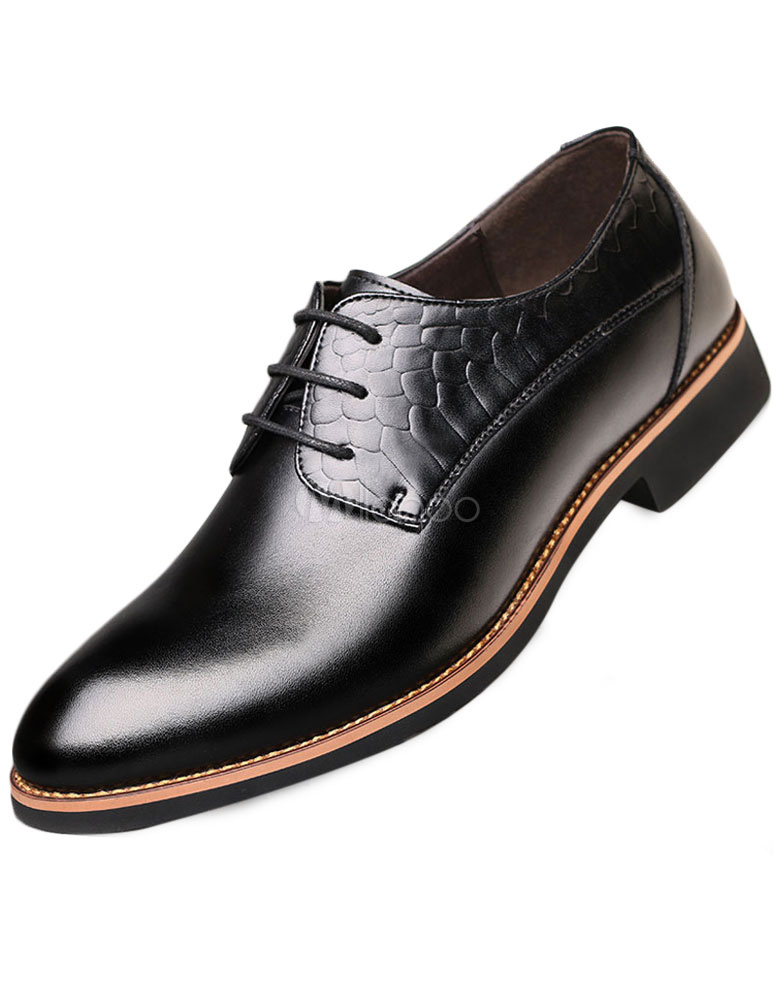 zapatos de vestir de cuero para hombre