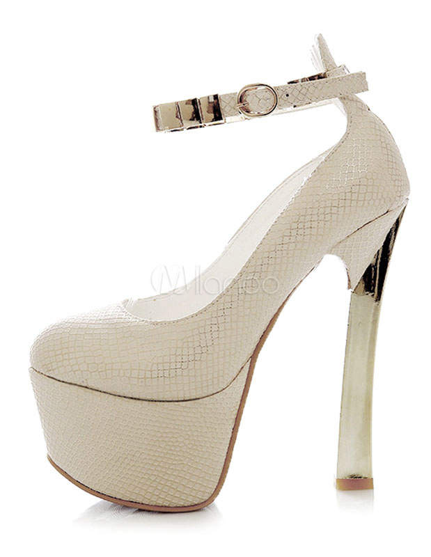 White Platform Pumps for Women - Milanoo.com