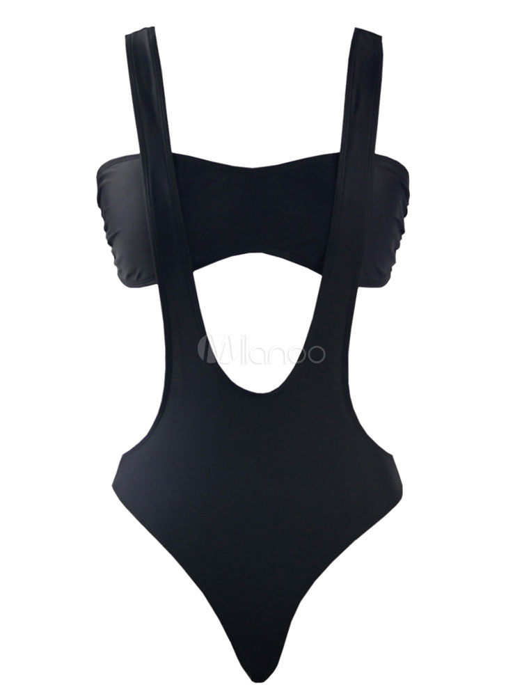 White Sexy Cut Out Lycra Spandex Monokini Swimsuit for Women - Milanoo.com