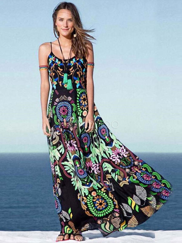 gypsy style maxi dress