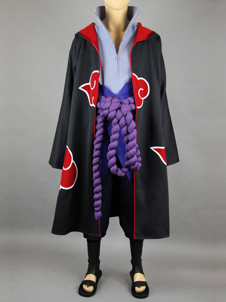 Anime Naruto Uchiha Sasuke Cosplay Costume Halloween Clothes Outfit Full Set 