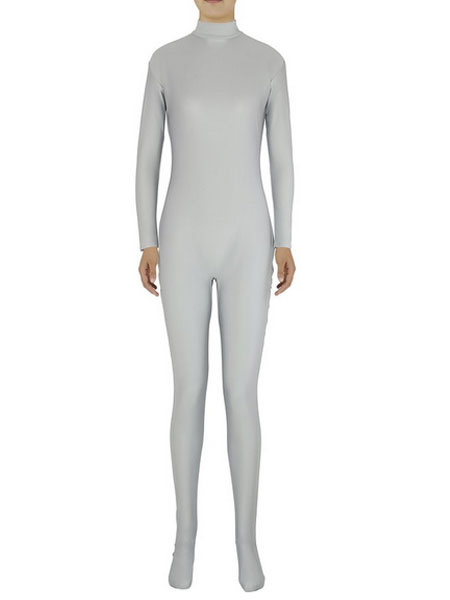 Light Grey Morph Suit Adults Bodysuit Lycra Spandex Catsuit for Women ...