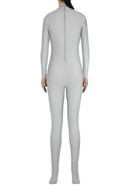 Light Grey Morph Suit Adults Bodysuit Lycra Spandex Catsuit for Women ...
