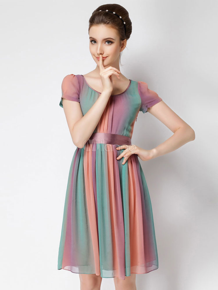 bow satin dress