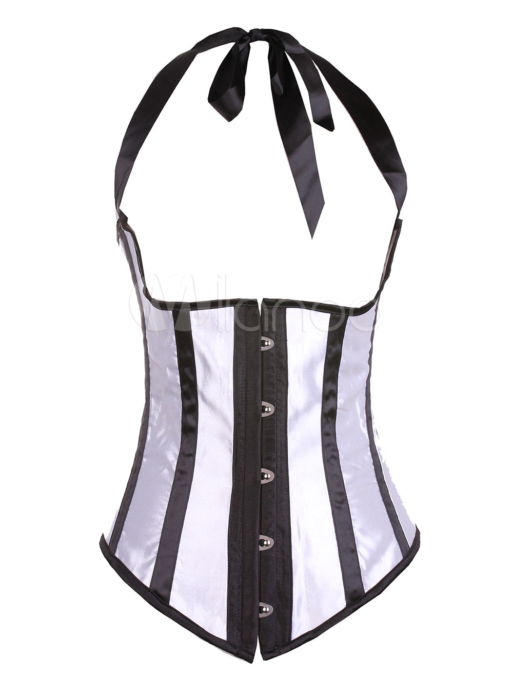 Multicolor Corsets Halter Straps Polyester Bustier