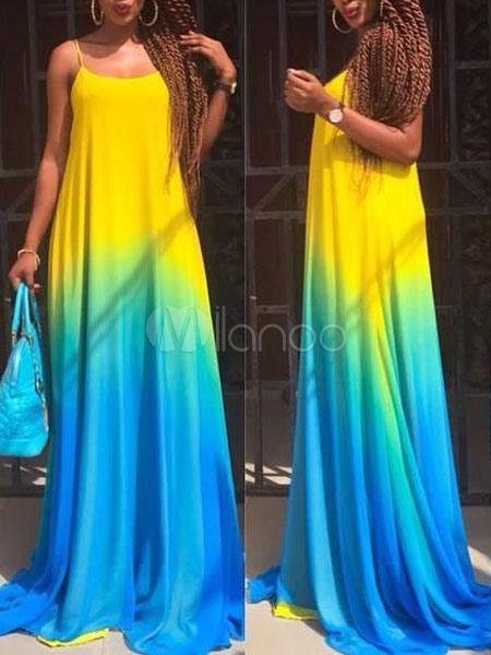 ombre beach dress