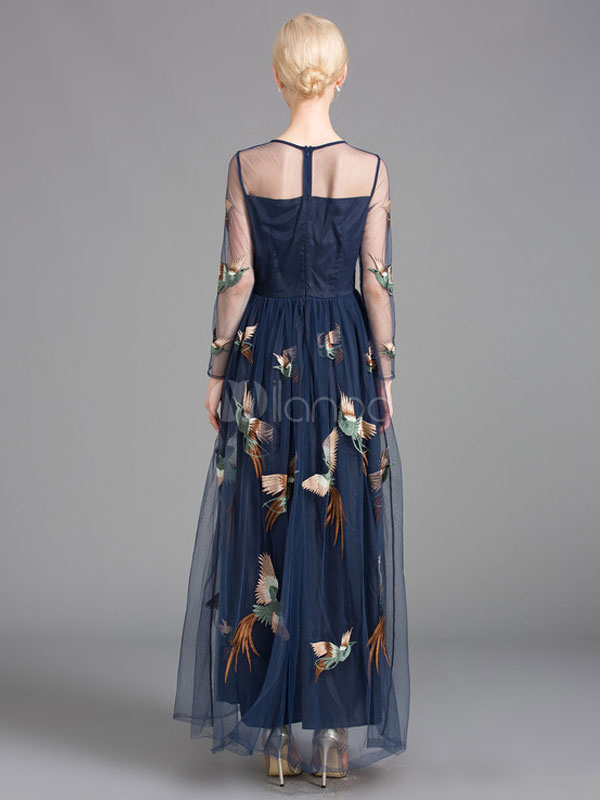 sheer maxi robe