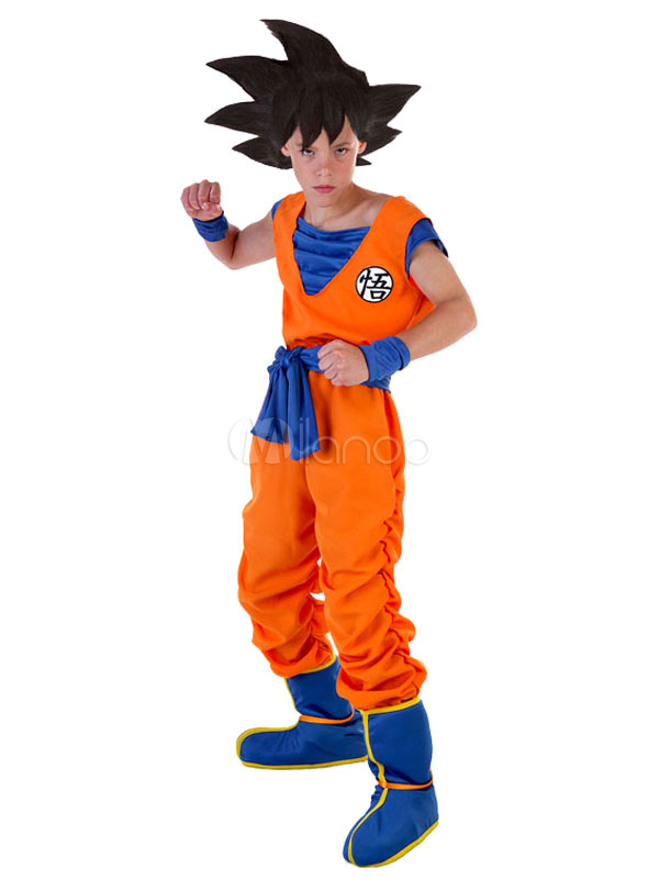 Fantasia De Crianca Poliester Multicolor Traje De Goku Halloween