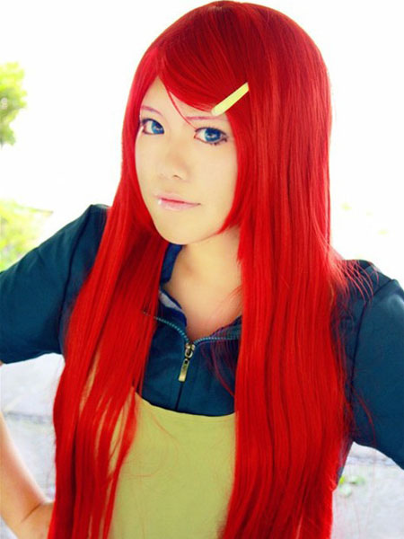 parrucca rossa cosplay