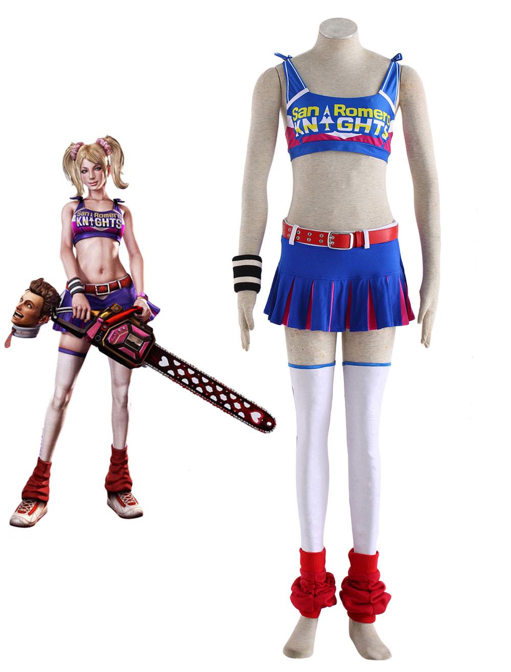 Lollipop Chainsaw Juliet Starling Halloween Cosplay Costume Sexy Cheer Team  Suit - Cosplayshow.com