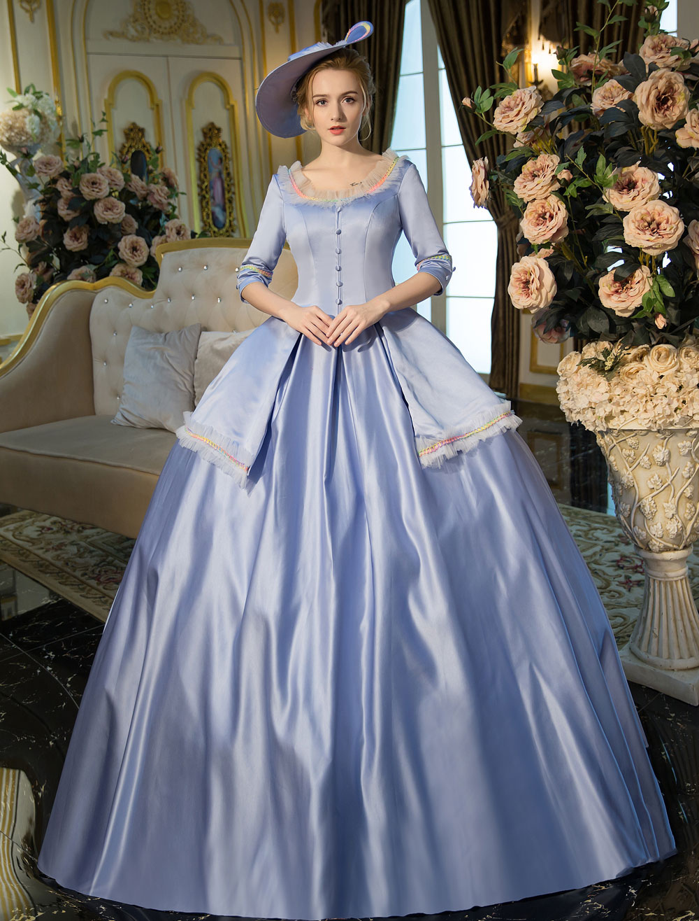 Blue Victorian Style Dresses Blue Victorian Style Dresses