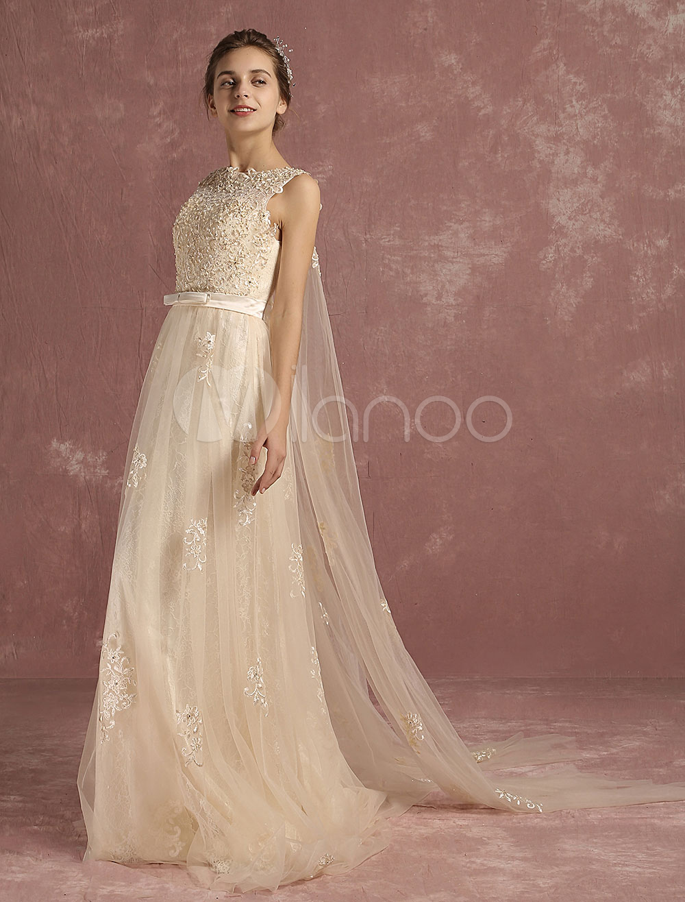 Abito Da Sposa In Raso Vantexi - Modello Disossato, Foderato, Con Reggiseno Incorporato, Taglie Dalla 32 Alla 60, Personalizzabile - 5