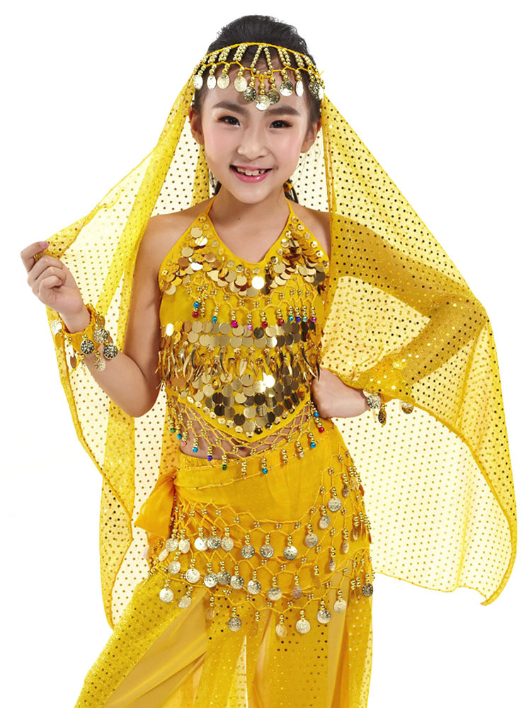 Belly Dance Veil Costume Kid's Pendent Headpiece Bollywood Dance ...