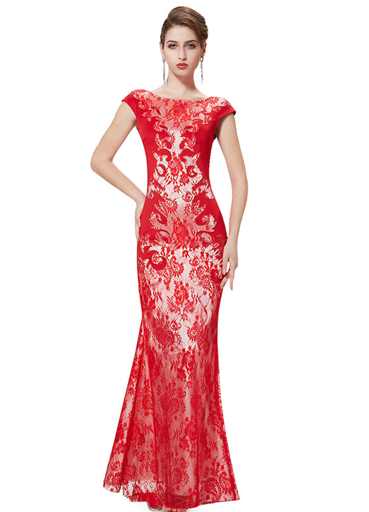 vestido de noiva vermelho sereia