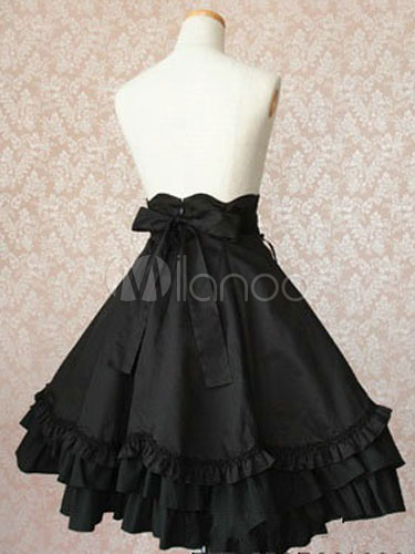 Gothic Lolita Dress SK Black Lolita Skirt - Milanoo.com