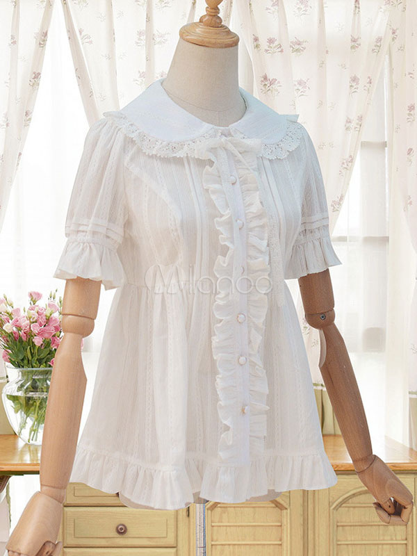 white lolita shirt