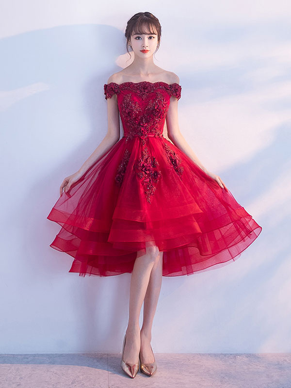 red formal cocktail dresses