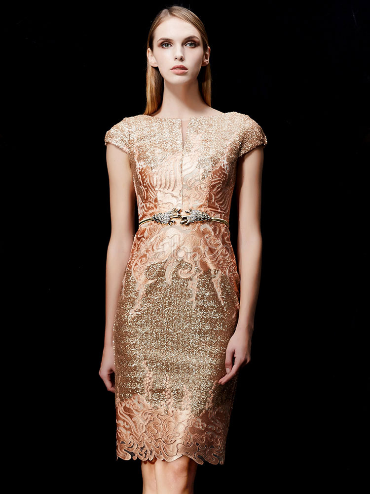 sequin-mother-of-the-bride-dresses-gold-wedding-guest-dresses-knee-length-sheath-cocktail-dress