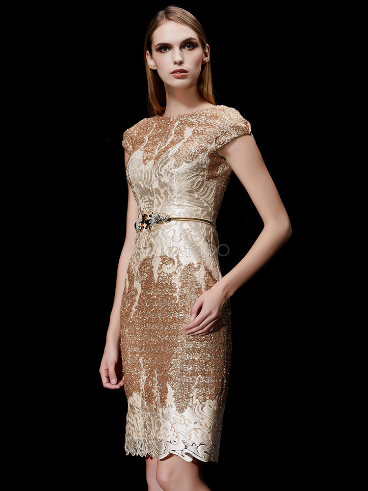 sequin-mother-of-the-bride-dresses-gold-wedding-guest-dresses-knee-length-sheath-cocktail-dress