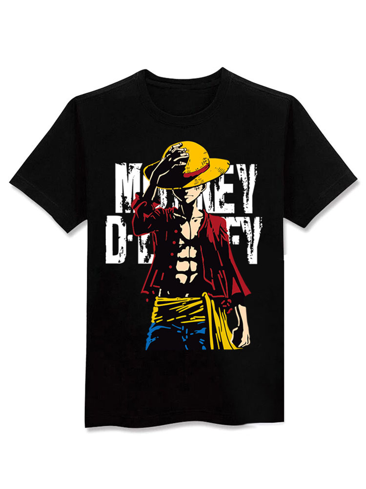 T-shirt One Piece Luffy - Preto