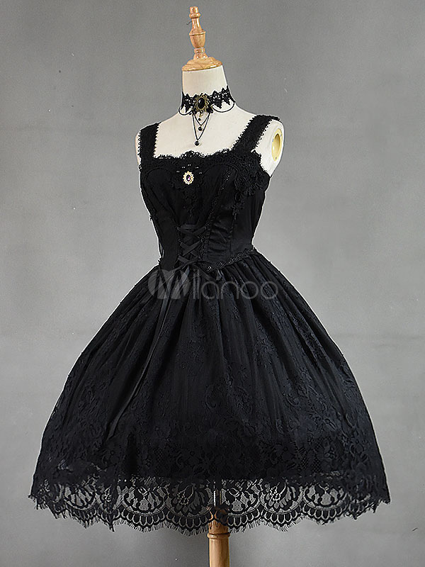 Classic Lolita Dress JSK Neverland Lace Ribbons Ruffles White Lolita ...