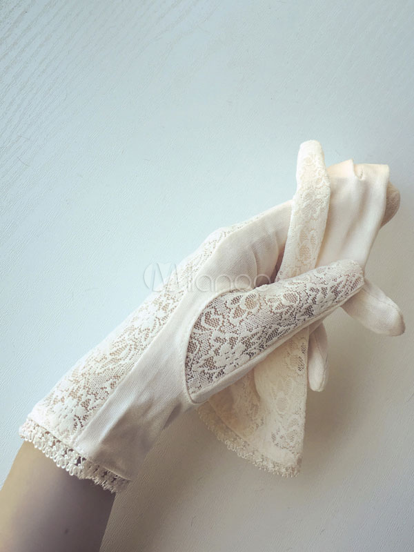 1920s lace gloves