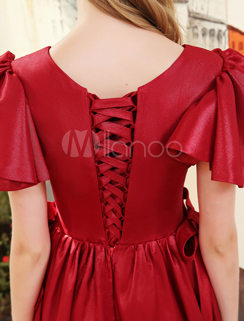 Butterfly Bow Prom Dress