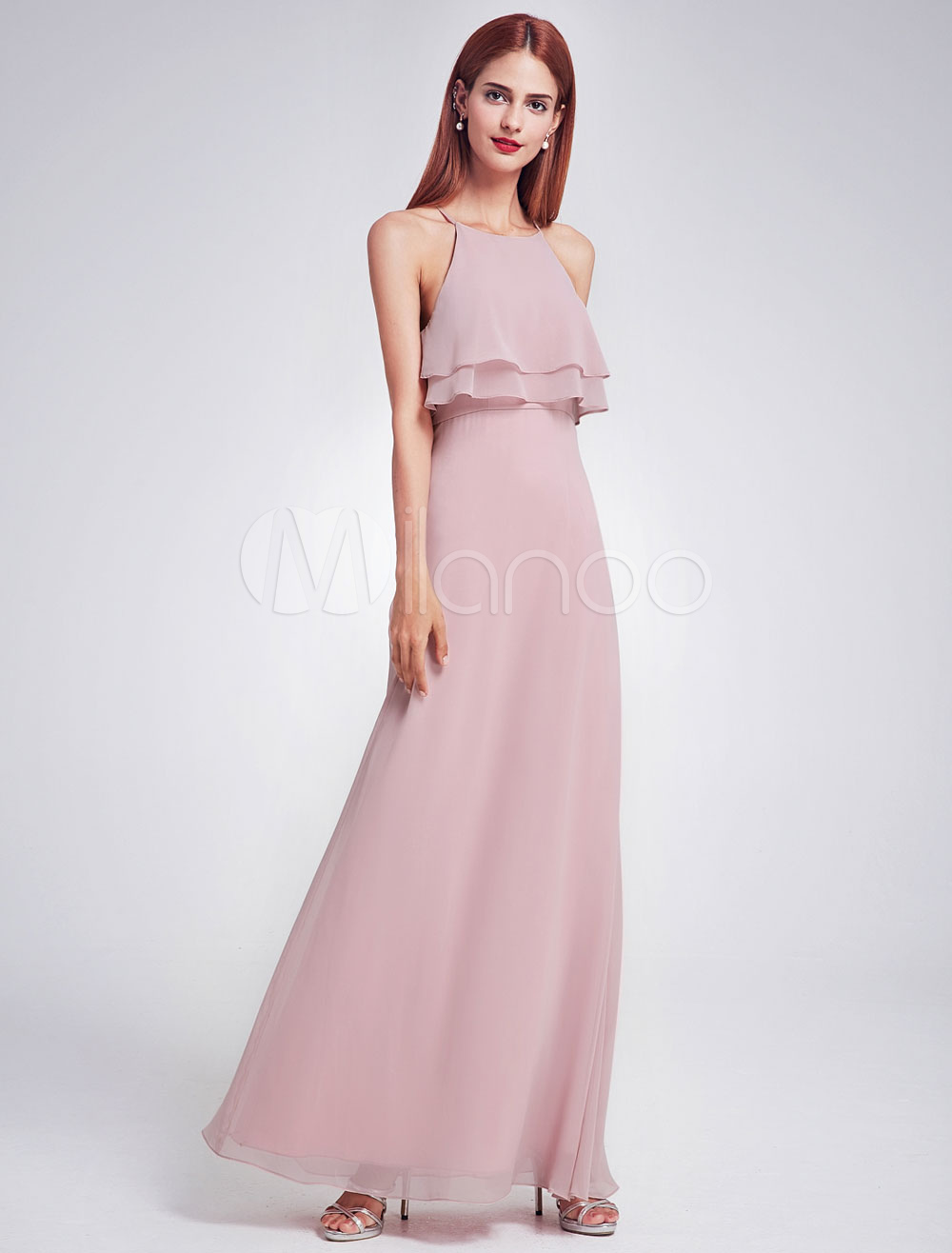 cameo pink bridesmaid dress