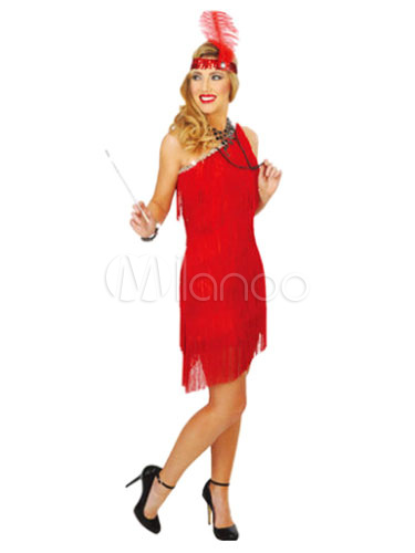 red charleston dress