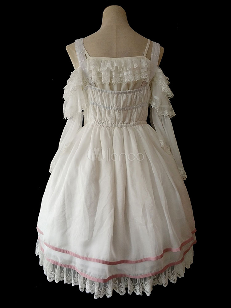 Lolita Wedding  Dress  Infanta JSK Jumper  Skirt Black Lace 