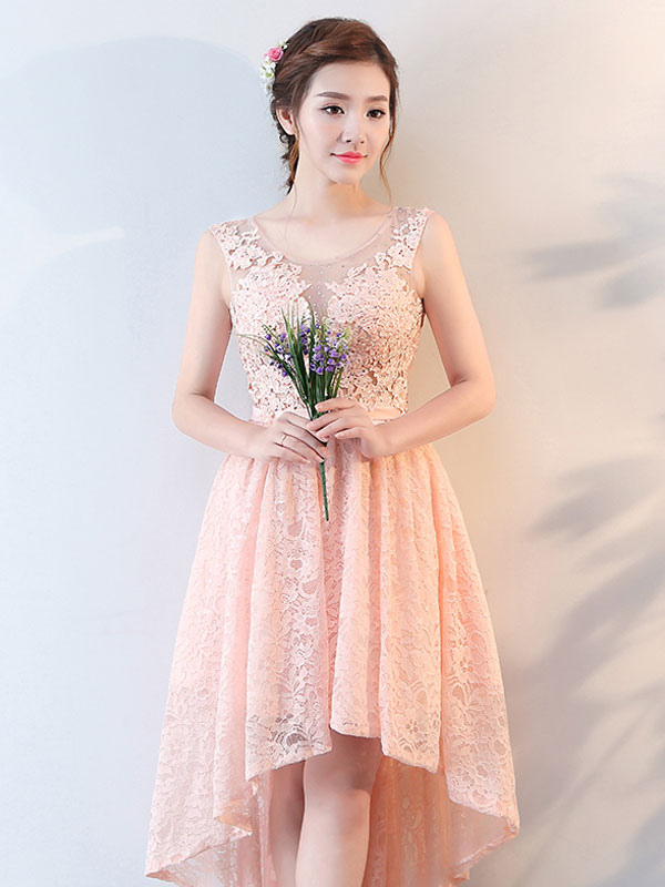 peach cocktail dress
