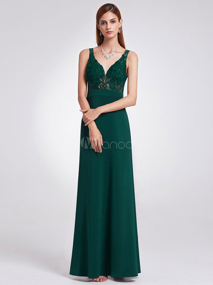 robe de bal vert foret